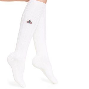 Gucci Crystal Embellished GG Socks in Beige S (8) = 18-20 cm